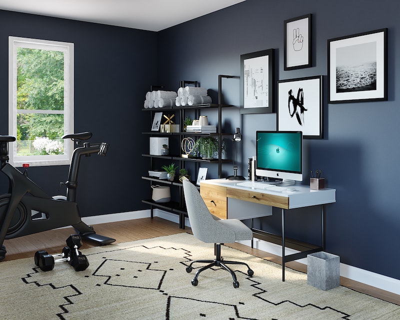 home office and gym