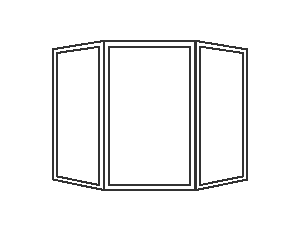 bay window with casement