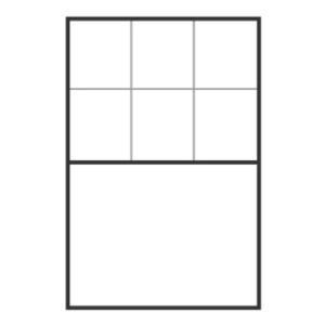 6-Over-1 window grid pattern