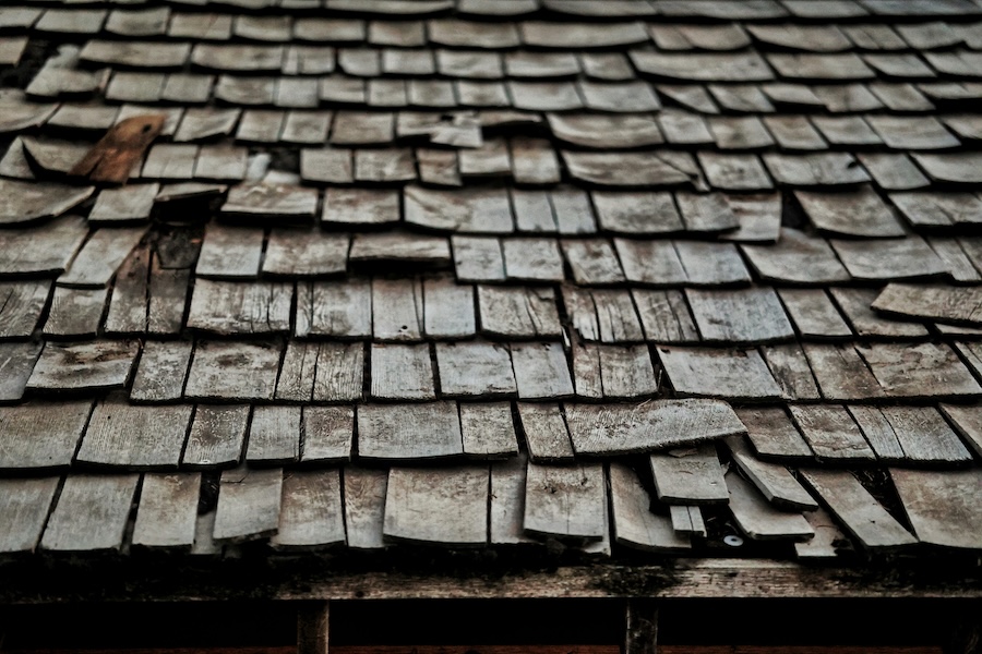 worn roofing