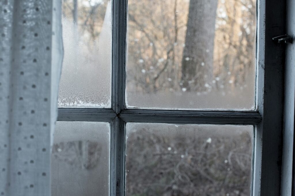foggy window panes